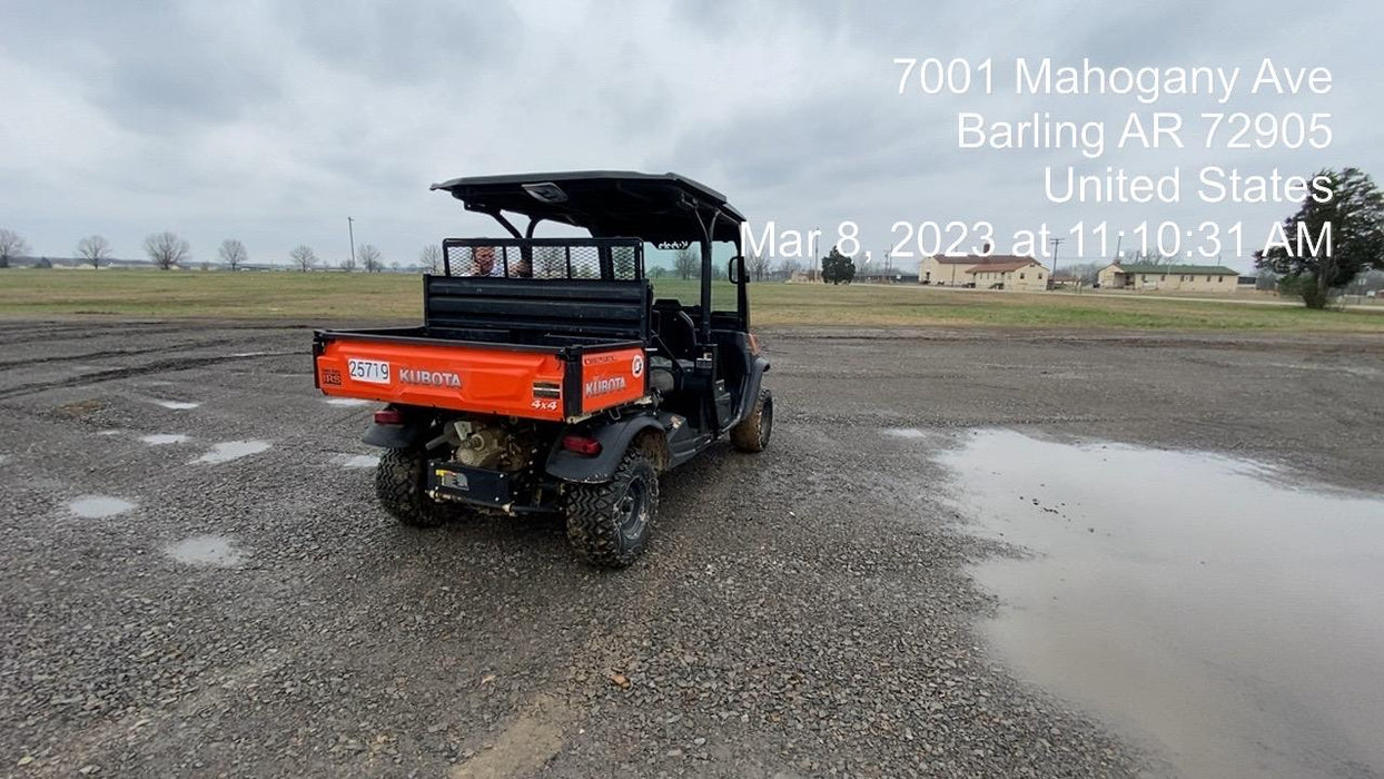 2019 Kubota RTV-X1140 4wd Utility Cart, LED Strobe, Windshield Tempered Glass, Pastic Canopy, Wire Harness Kit, Backup Alarm