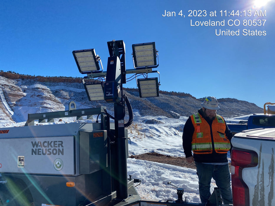 2022 Wacker Neuson LTW20Z1 Isuzu Dsl. Engine, 23' Mast, (4) 300W LED Lights, CWK, Programmable Dawn to Dusk, 360 Deg. Rotation, 57 Gal. Tank, Trailer Mounted