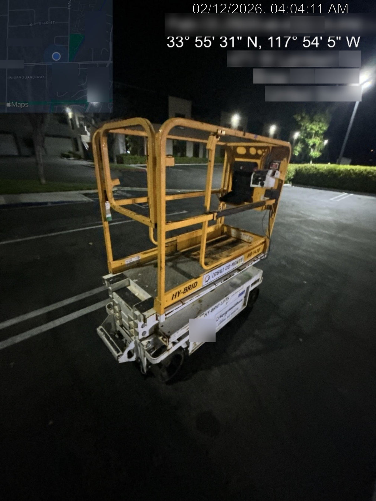 Custom Equipment HB-1430 Hy-Brid Scissor Lift
Platform capacity up to 670 lbs
Working height up to 20 ft
Weighs under 1,700 lbs
Non-marking wheels