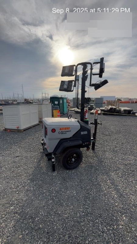 2024 Wacker Neuson LTT4 Diesel, Kohler KDW702, Deep Sea Controller, Auto Start, LED 320W, Bypass Outlet, T3