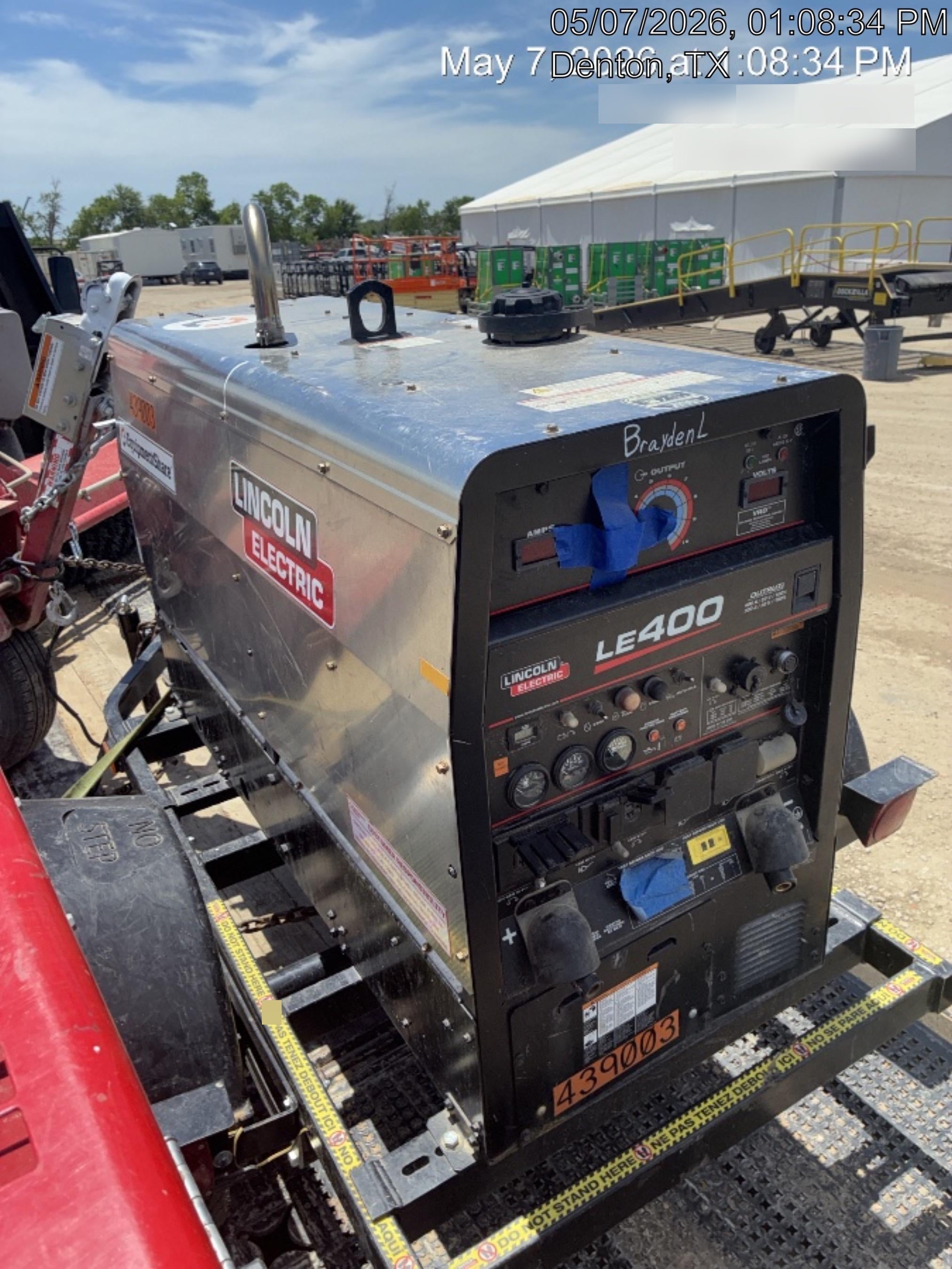 2024 Lincoln Electric LE400 Kubota V1505, Trlr, Cable Rack, Light Kit, ES Decals, T3