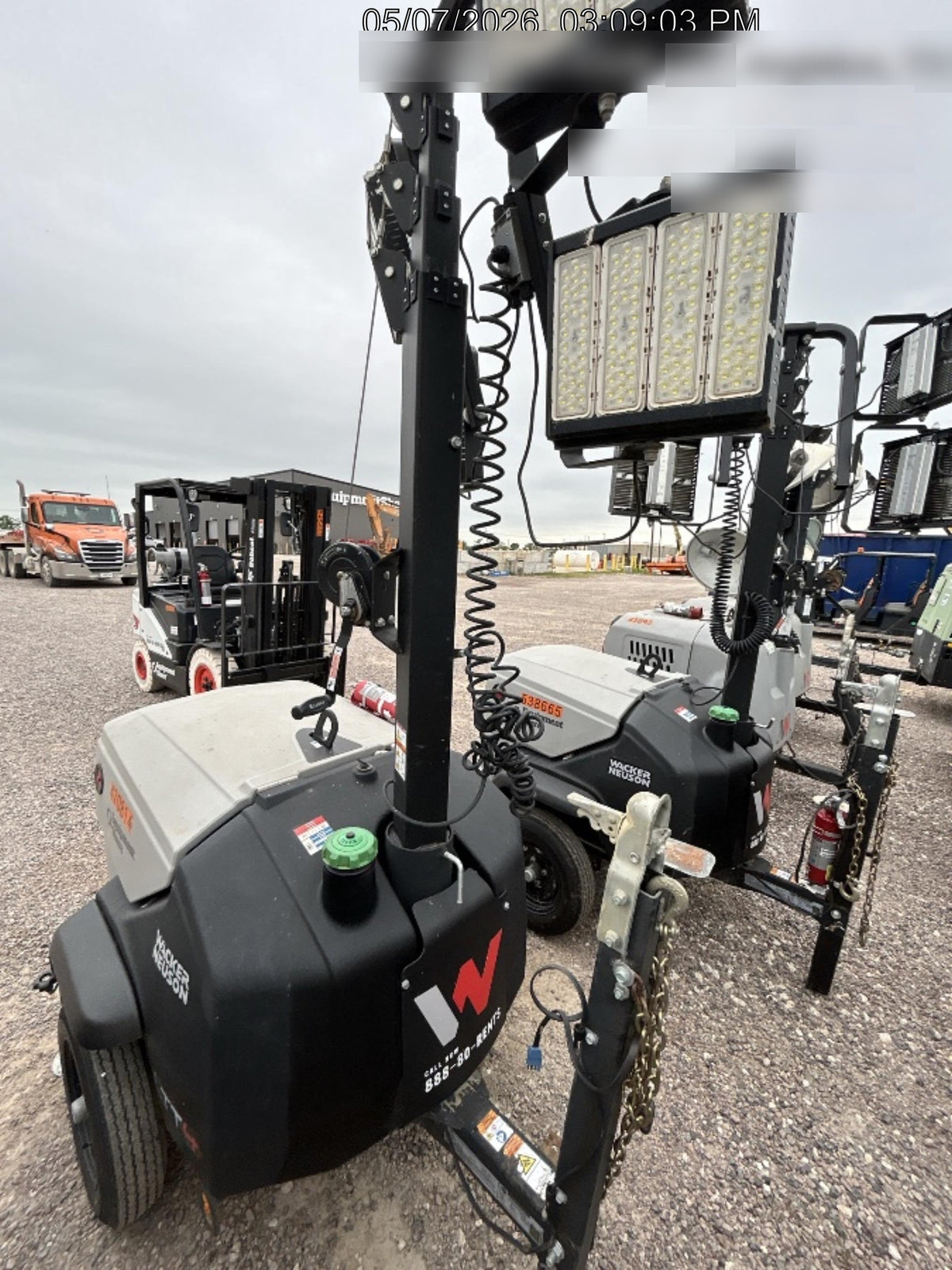 2024 Wacker Neuson LTT4 Diesel, Kohler KDW702, Deep Sea Controller, Auto Start, LED 320W, Bypass Outlet, T3
