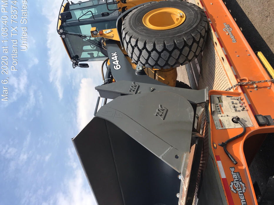 2020 John Deere 644K 4yd Wheel Loader, Cab/Heat/Air, 3 Function Hydraulics, JRB Hydraulic QC, QC 4yd bucket w/smooth cutting edge, QC Carriage, 72" Fork Tines, 5yr/5,000hr Powertrain and Hydraulics extended warranty