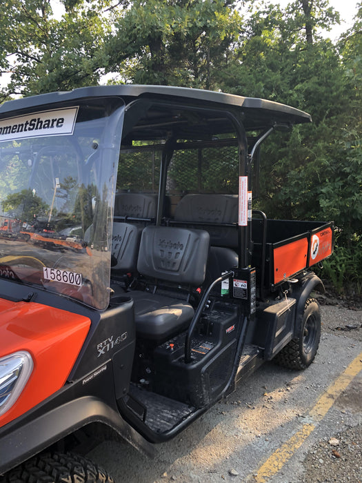 2021 Kubota RTV-X1140W-H Plastic Canopy, Windshield Acrylic Clear, LED Strobe Light, Wire Harness Kit, Back up Alarm