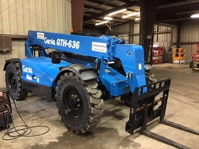 2018 Genie GTH-636 Genie GTH-636 w/Enclosed Cab w/HVAC, Work Lights, Solid Tires, Beacon, 48" Carriage and Forks