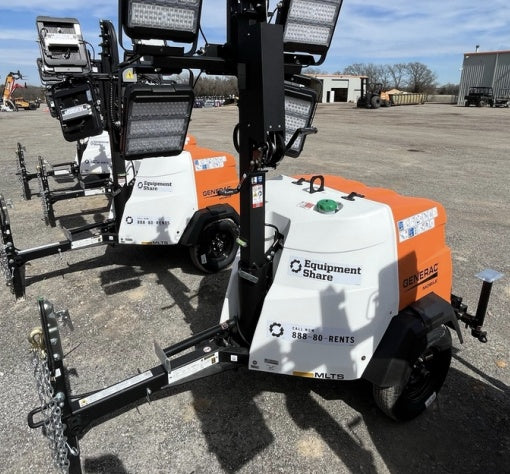 2024 Generac MLT2 Diesel, Flex Switch 120V Input, Powerzone Controller, 
(4) 320W LED Lights, 4kW Generator, 39.9 Gal Fuel Tank, 2" Ball, T3