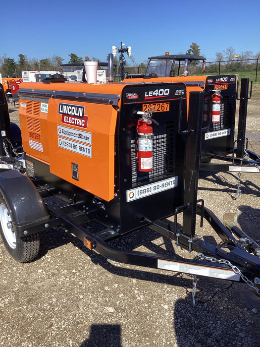 2023 Lincoln Electric LE400 Kubota V1505, Trlr, Cable Rack, Light Kit, ES Decals, T3