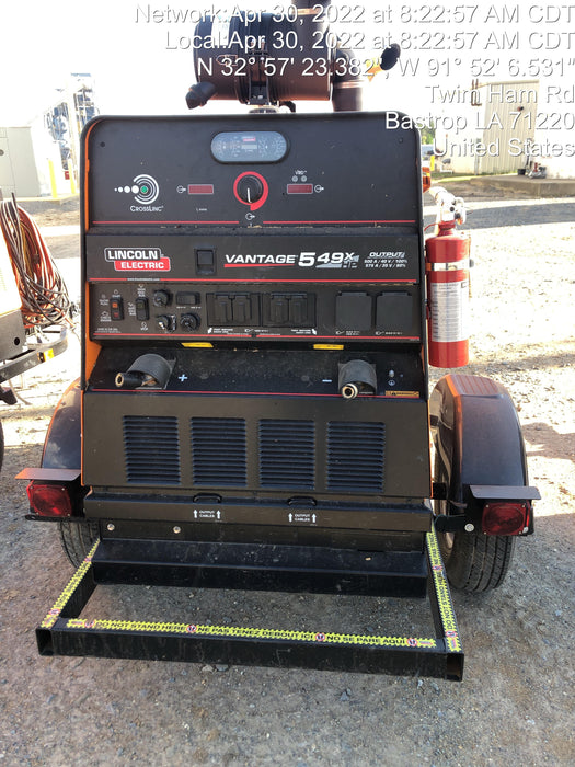 2021 Lincoln Electric Vantage 549X Ready Pak 3, ORANGE (includes trailer, cable rack, fender light kit)