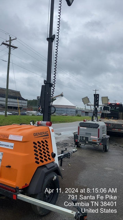 2023 Generac MLT2 Diesel, Flex Switch 120V Input, Powerzone Controller, 
(4) 320W LED Lights, 4kW Generator, 39.9 Gal Fuel Tank, 2" Ball, T3