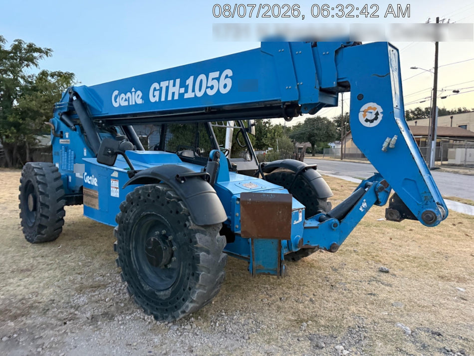 2018 Genie GTH-1056 Genie GTH-1056 w/ROPS, Work Lights, Solid Tires, RH Cab Mesh, Beacon, 60" Carriage and Forks