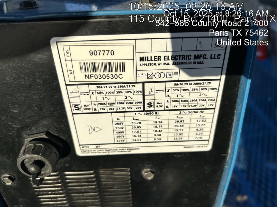 2025 MILLER ELECTRIC CST-282