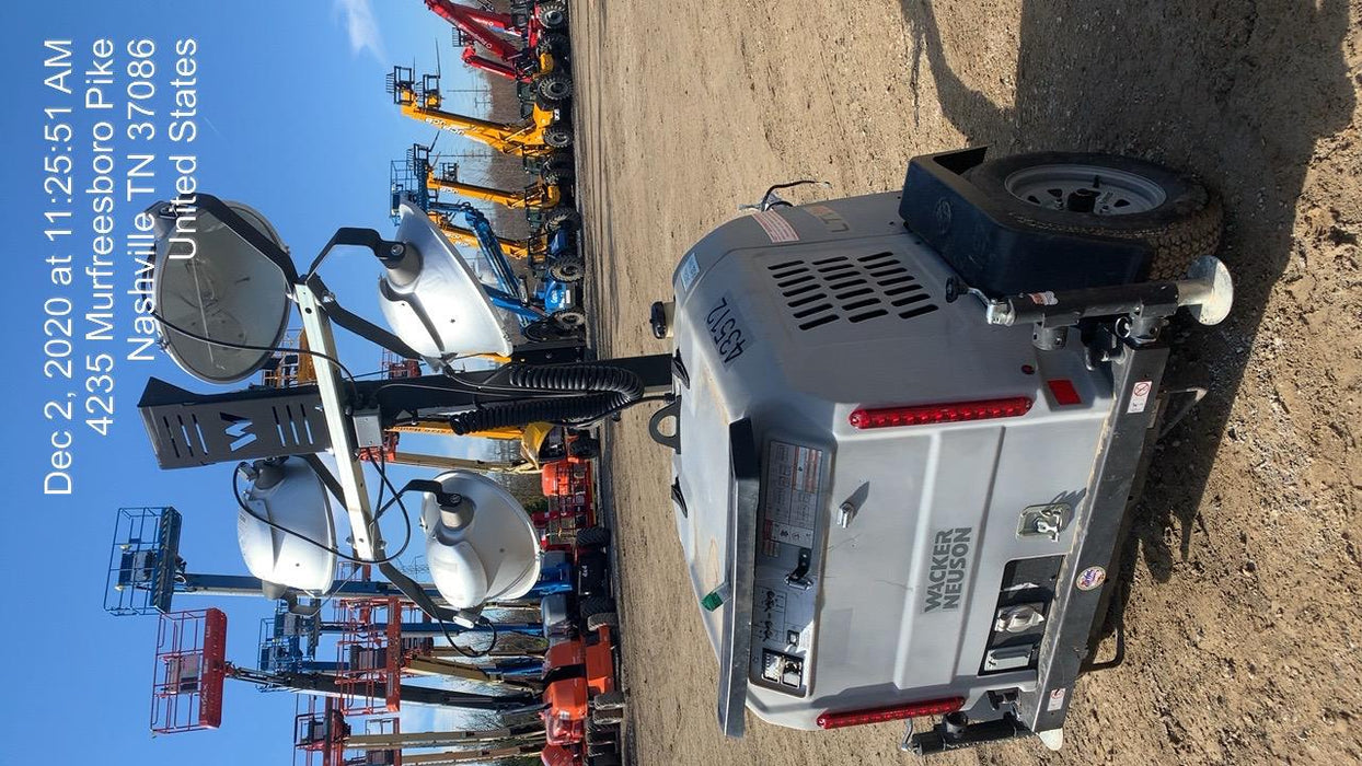 2019 Wacker Neuson LTV6L-MH Wacker Neuson LTV6L Mobile Light Tower w/Fuel Level Sensor Installed