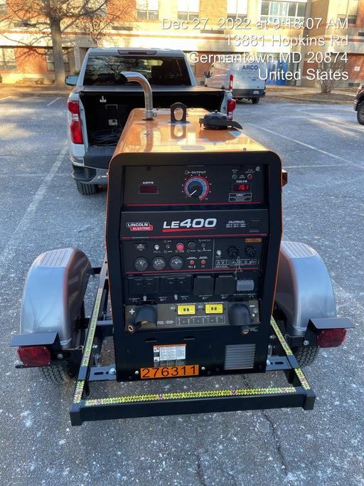 2022 Lincoln Electric LE400 Kubota V1505, Trlr, Cable Rack, Light Kit, ES Decals, T3