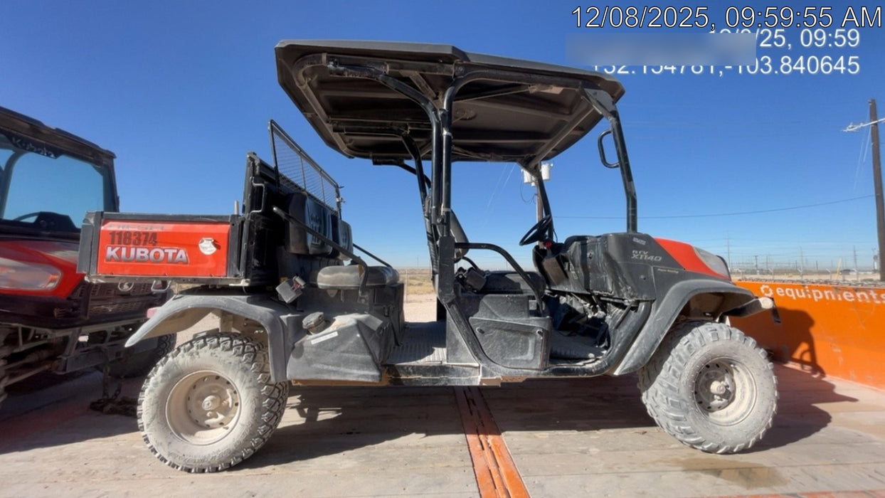 2020 Kubota RTV-X1140W-H Canopy, 4-Seater, Diesel, Windshield Acrylic Clear, LED Strobe, Backup Alarm