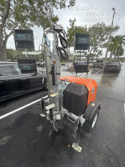 2023 Wanco WLTT-4MM4K Diesel, Deep Sea Controller, Shore Power Plug, Auto Start, (4) 350W LED Floodlights, 4kW Generator, 60 Gal Fuel Tank, 2" Ball, T3