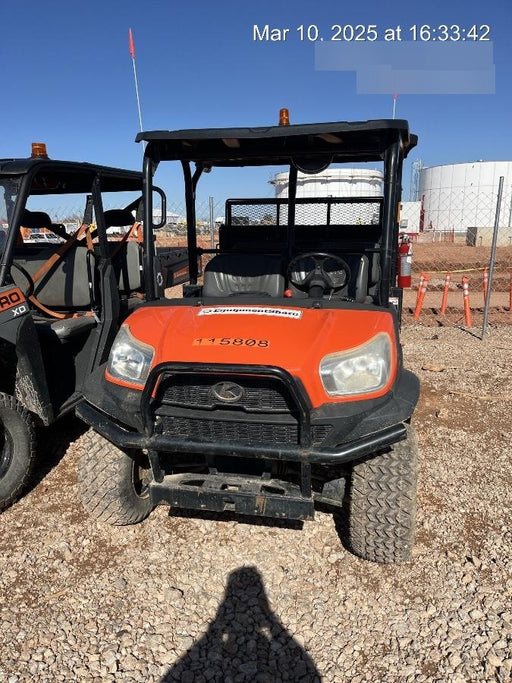 2020 Kubota RTV-X1140W-H 4wd Utility Cart, 4 Seat, Diesel, LED Strobe, Windshield Tempered Glass, Plastic Canopy, Wire Harness Kit, Backup Alarm