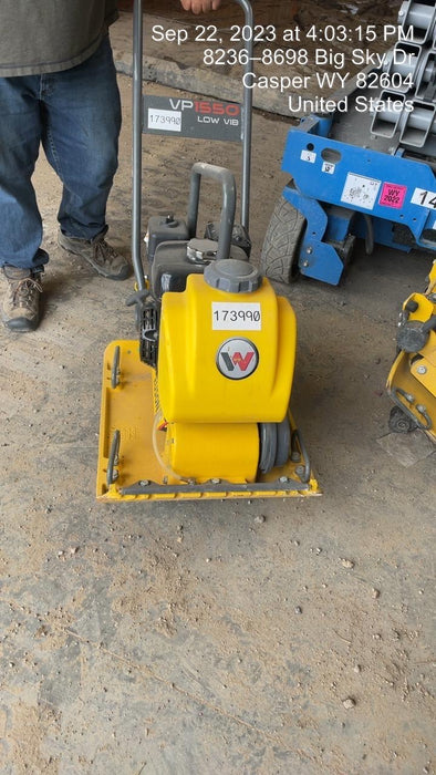 2021 Wacker Neuson VP1550AW Plate Compactor w/ Water Tank