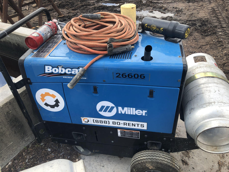2019 Miller Electric BOBCAT 250 LP/Propane, Running Gear, Tank Bracket, Hose