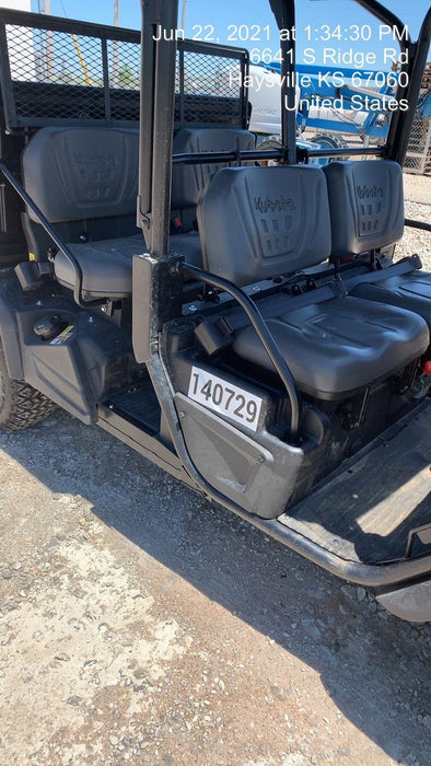 2021 Kubota RTV-X1140W-H Plastic Canopy, Windshield Acrylic Clear, LED Strobe Light, Wire Harness Kit, Back up Alarm