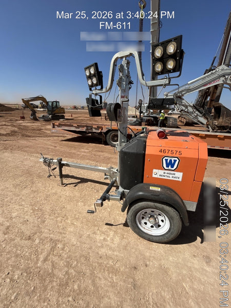 2024 Wanco WLTT-4MM4K Diesel, Deep Sea Controller, Shore Power Plug, Auto Start, (4) 350W LED Floodlights, 4kW Generator, 60 Gal Fuel Tank, 2" Ball, T3