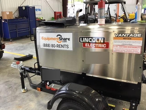 2018 Lincoln Electric Vantage 322 Lincoln Vantage 322 Welder Ready Pak 3 - Vantage 322, Trailer, Fender and light kit, Cable rack