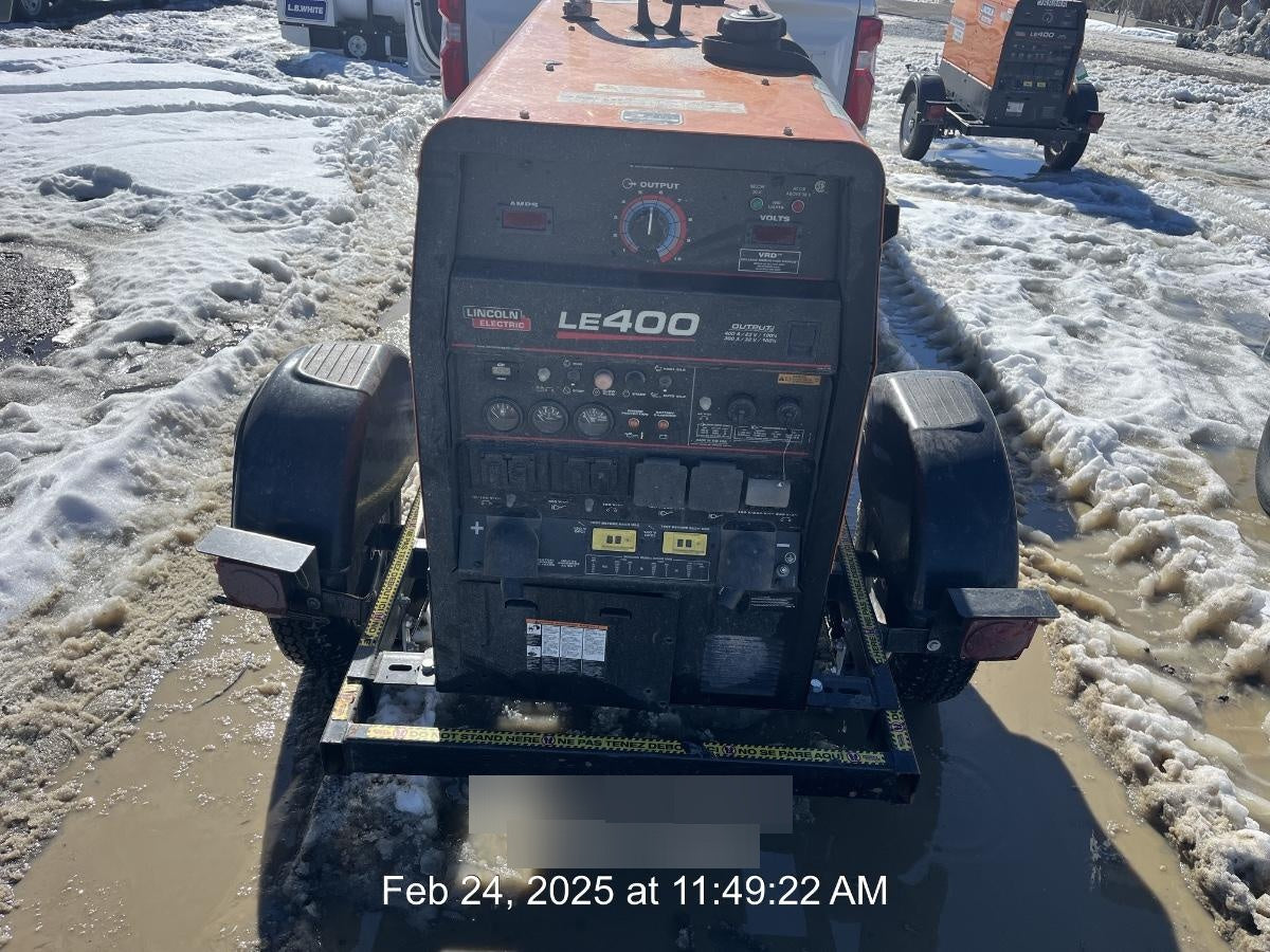 2022 Lincoln Electric LE400 Kubota V1505, Trlr, Cable Rack, Light Kit, ES Decals, T3
