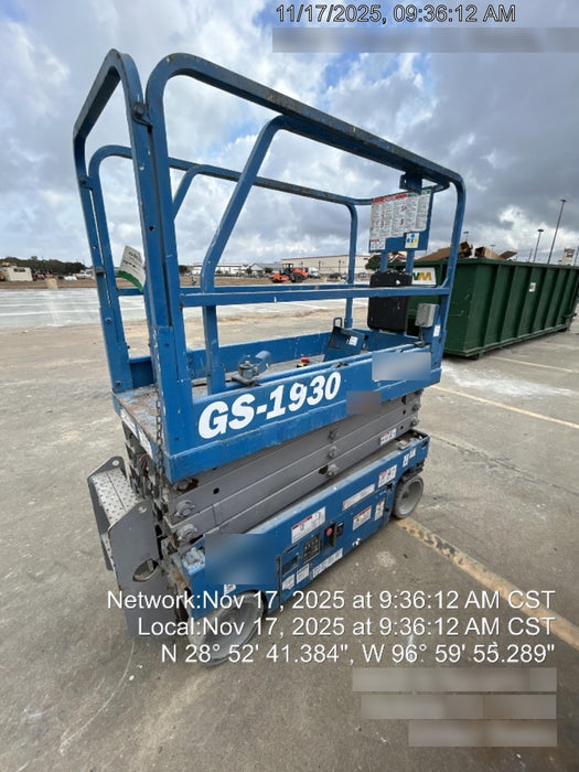 2018 Genie GS-1930 Genie GS-1930 Scissor Lift w/Standard Options