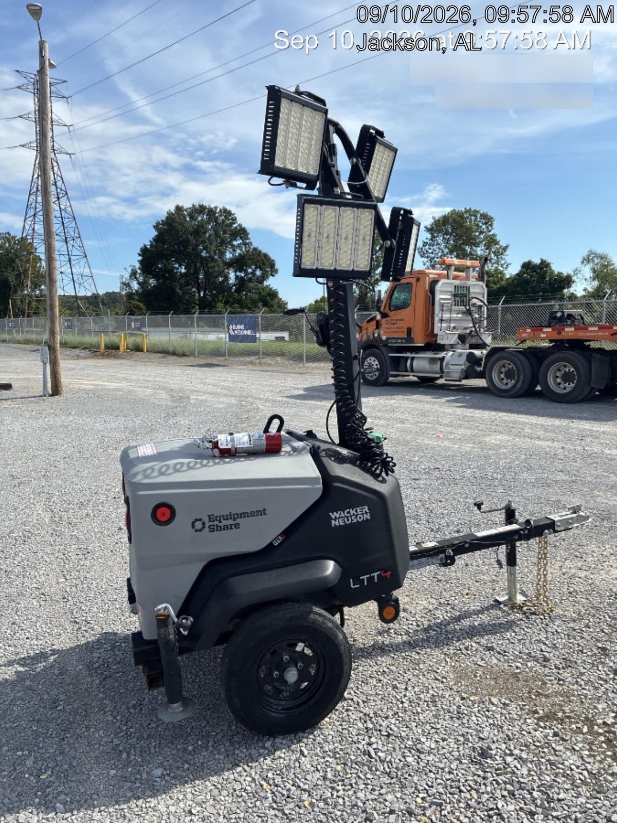 2024 Wacker Neuson LTT4 Diesel, Kohler KDW702, Deep Sea Controller, Auto Start, LED 320W, Bypass Outlet, T3