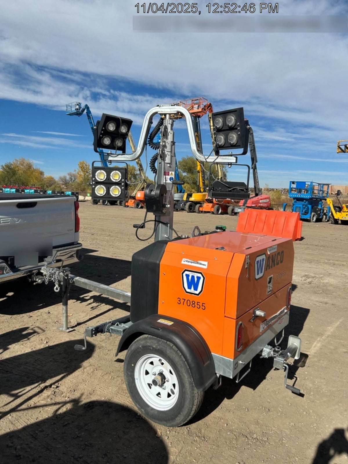 2023 Wanco WLTT-4MM4K Diesel, Deep Sea Controller, Shore Power Plug, Auto Start, (4) 350W LED Floodlights, 4kW Generator, 60 Gal Fuel Tank, 2" Ball, T3