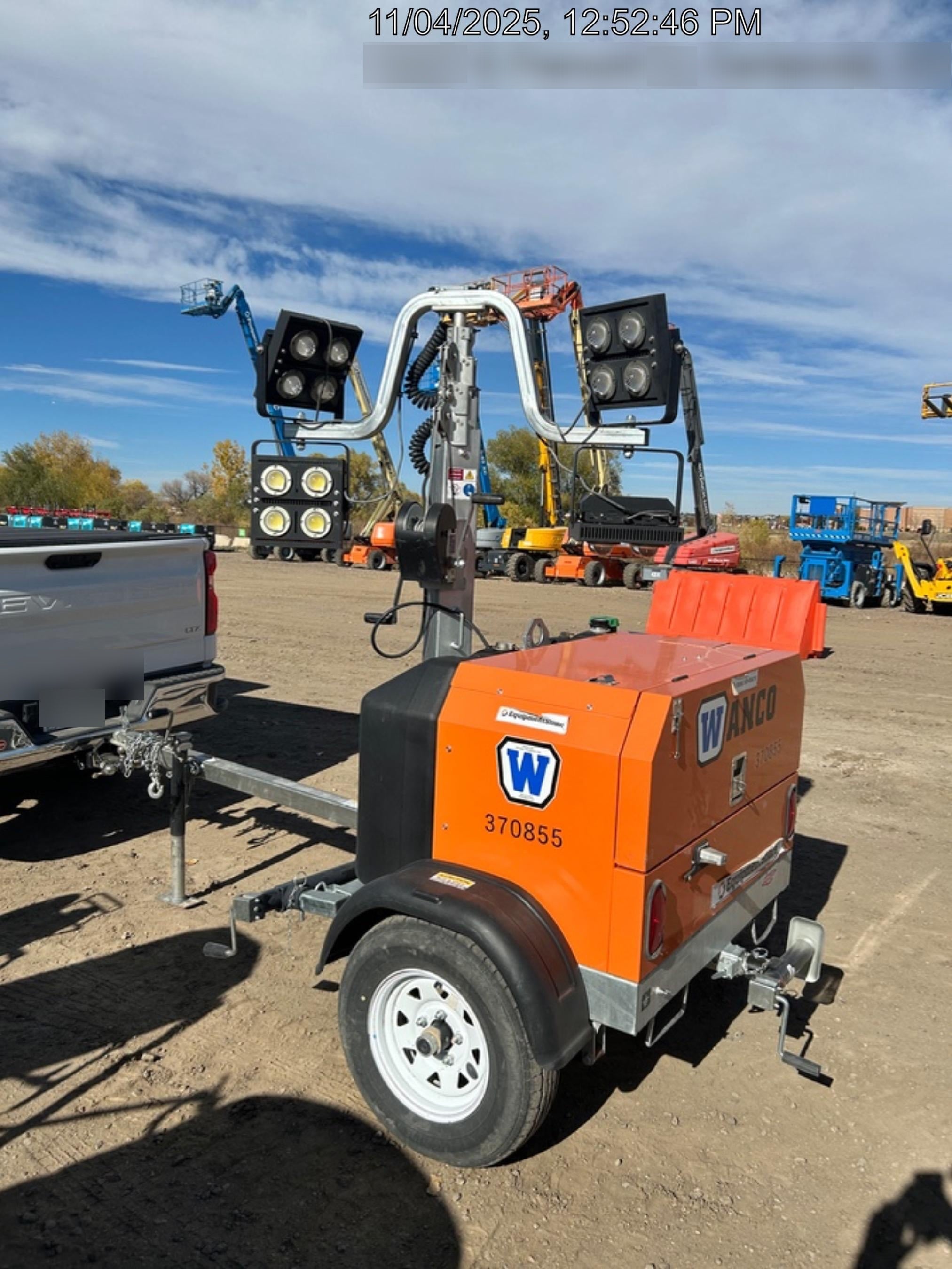 2023 Wanco WLTT-4MM4K Diesel, Deep Sea Controller, Shore Power Plug, Auto Start, (4) 350W LED Floodlights, 4kW Generator, 60 Gal Fuel Tank, 2" Ball, T3