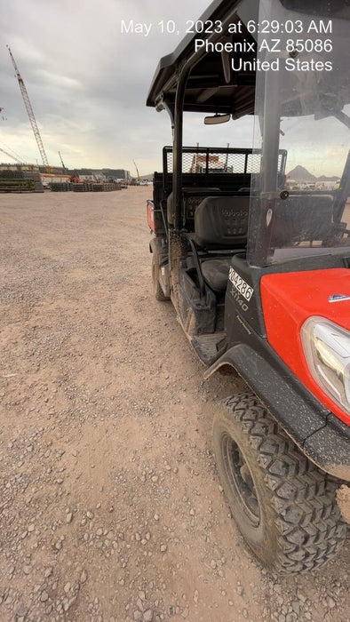 2022 Kubota RTV-X1140W-H Plastic Canopy, Windshield Acrylic Clear, LED Strobe Light, Wire Harness Kit, Back up Alarm