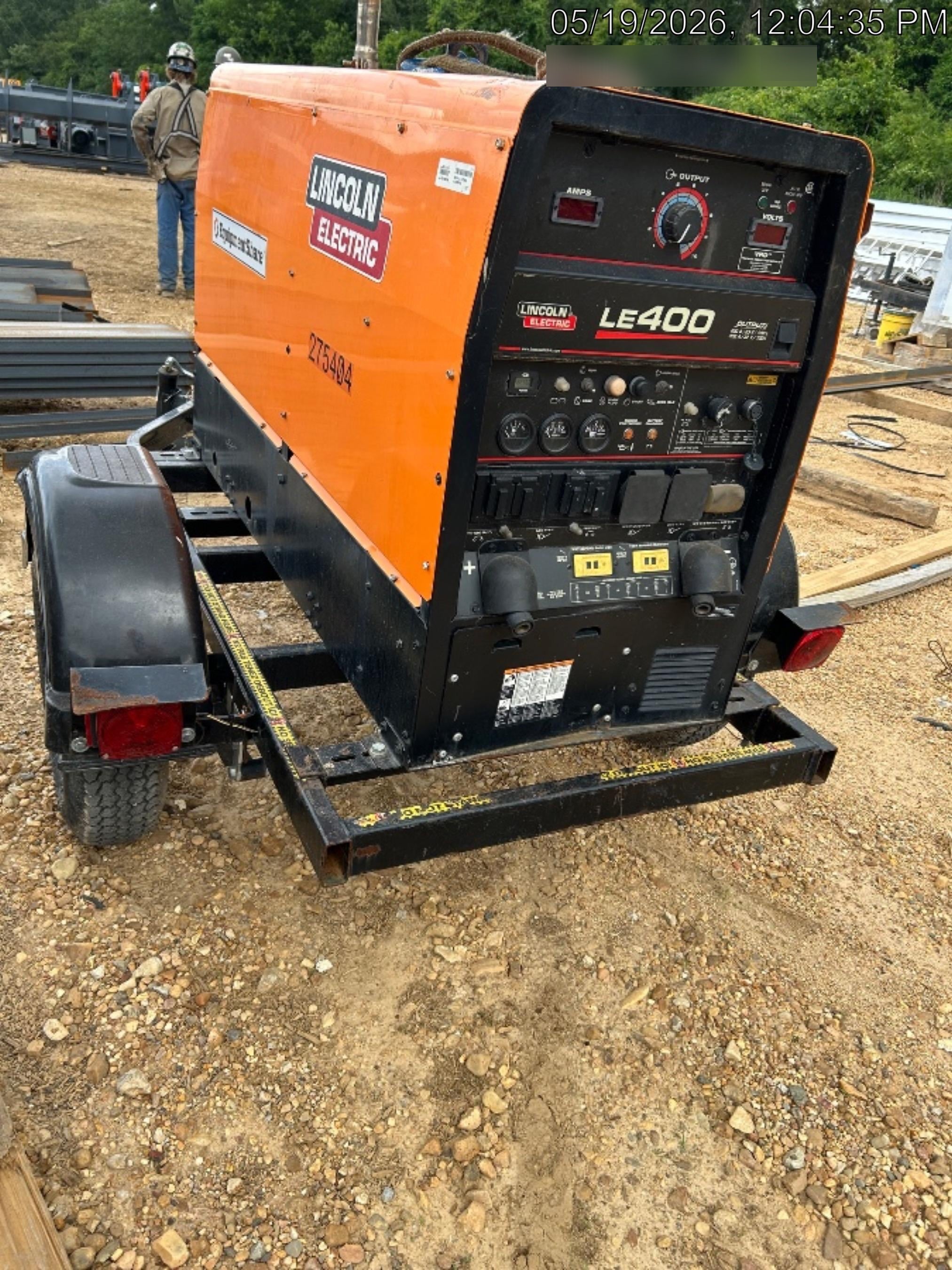 2022 Lincoln Electric LE400 Kubota V1505, Trlr, Cable Rack, Light Kit, ES Decals, T3