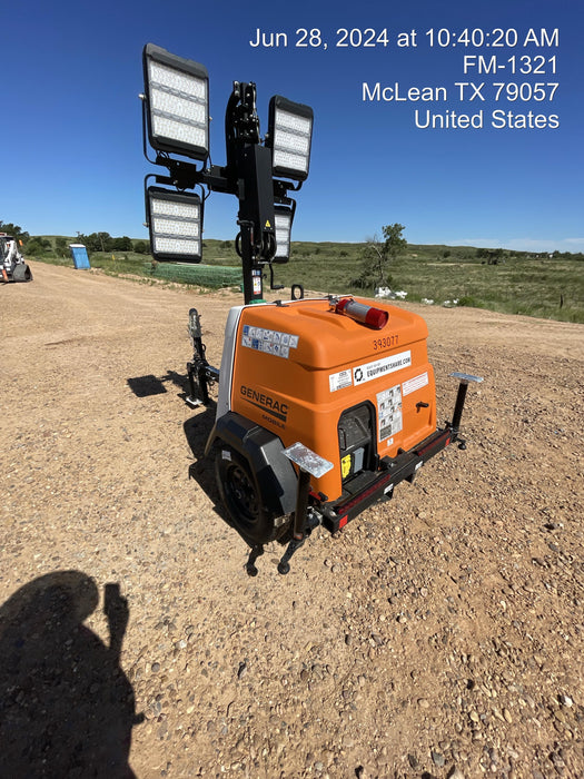 2024 Generac MLT2 Diesel, Flex Switch 120V Input, Powerzone Controller, 
(4) 320W LED Lights, 4kW Generator, 39.9 Gal Fuel Tank, 2" Ball, T3