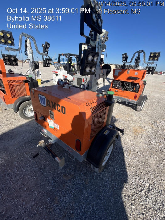 2024 Wanco WLTT-4MM4K Diesel, Mitsubishi L2E, 9.0HP @1800 rpm, Deep Sea Controller, Shore Power Plug, Auto Start, (4) 350W LED Floodlights, 4kW Generator, 60 Gal Fuel Tank, 2" Ball, T3