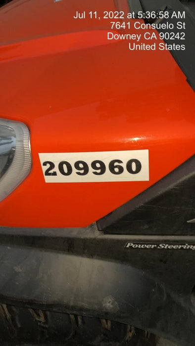 2022 Kubota RTV-X1140W-H Plastic Canopy, Windshield Acrylic Clear, LED Strobe Light, Wire Harness Kit, Back up Alarm