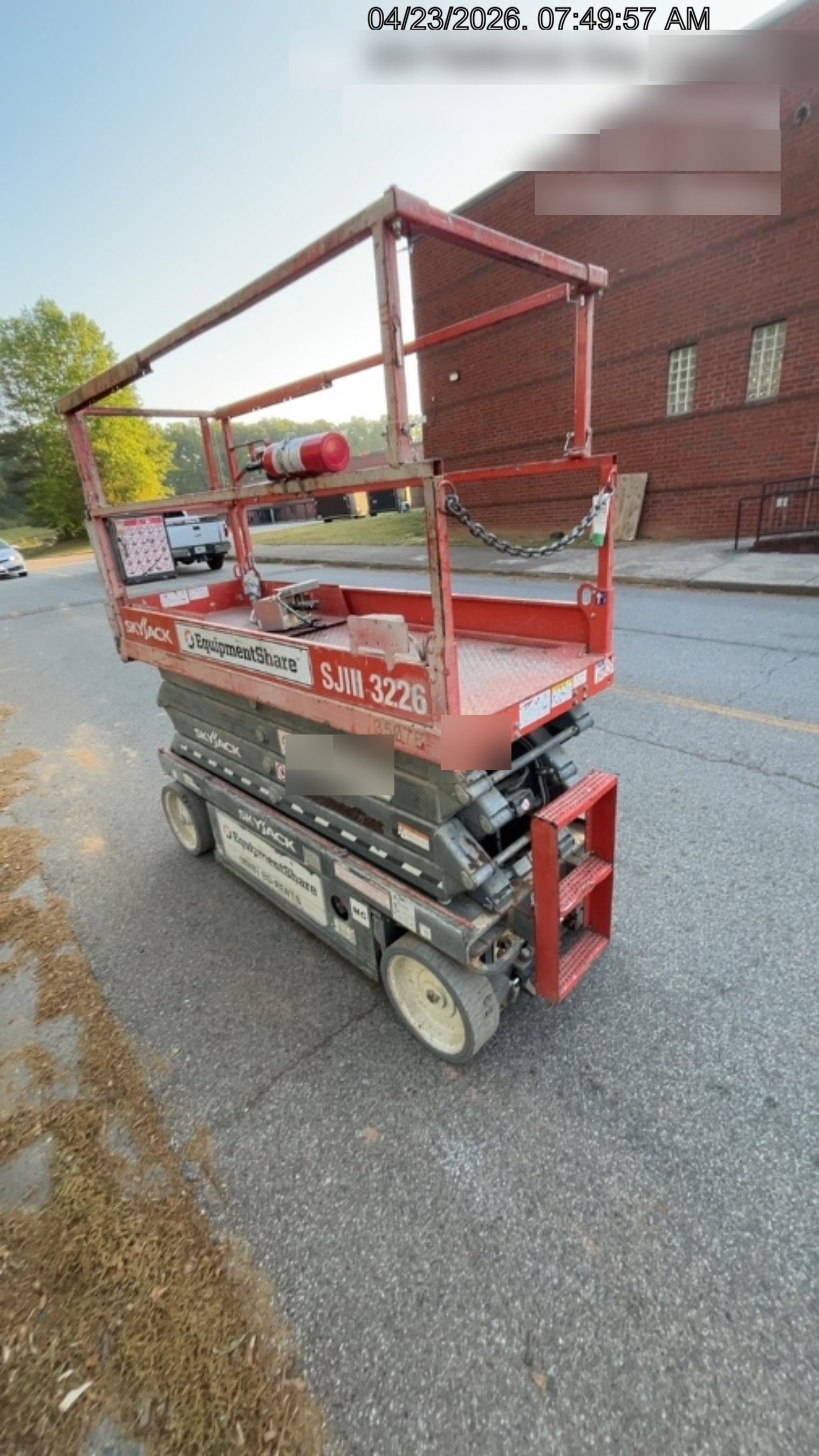 2019 Skyjack SJIII-3226 Standard Options, Trojan Batteries