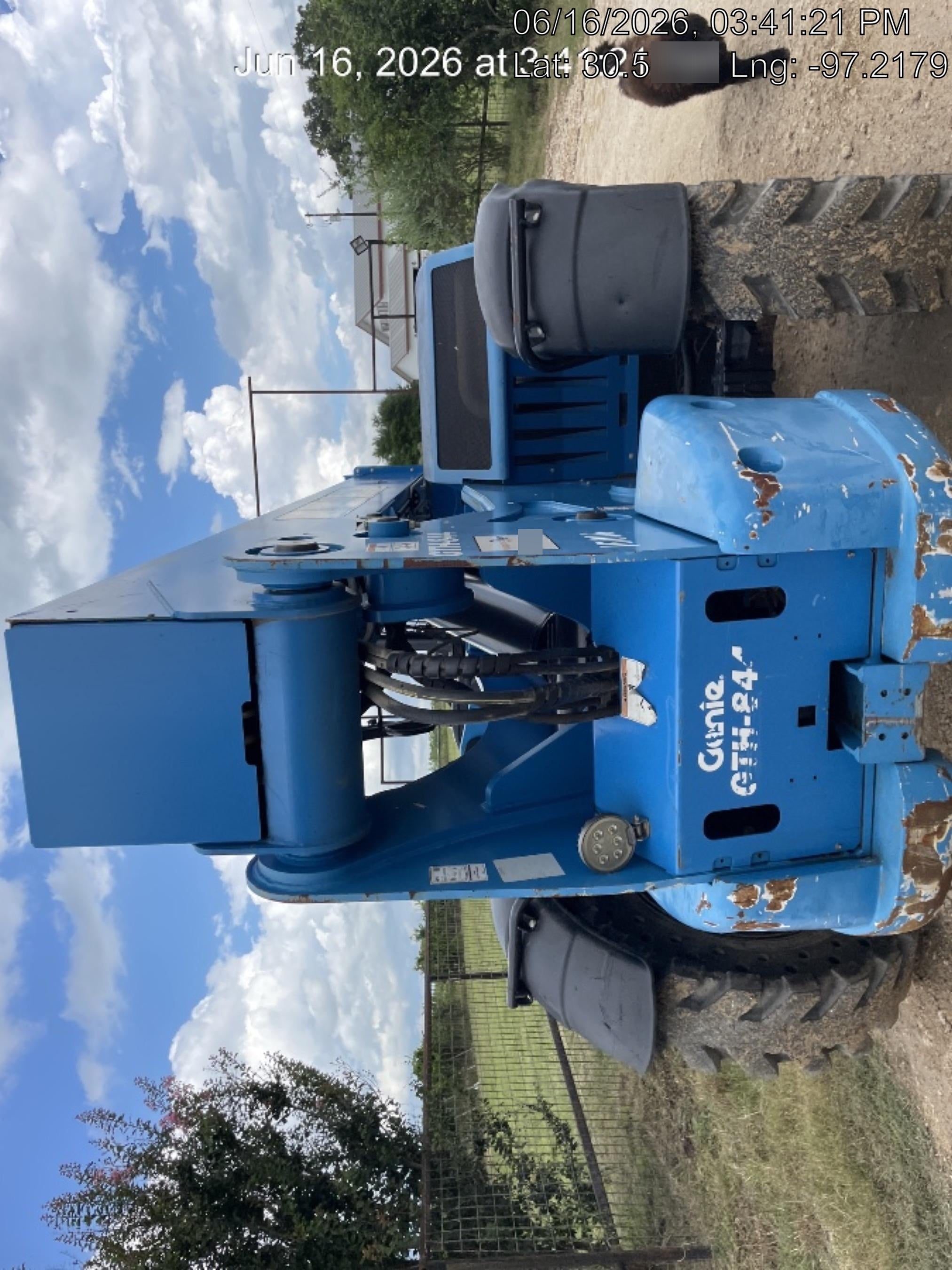 2018 Genie GTH-844 Genie GTH-844 w/ROPS, Work Lights, Solid Tires, RH Cab Mesh, Beacon, 60" Carriage and Forks