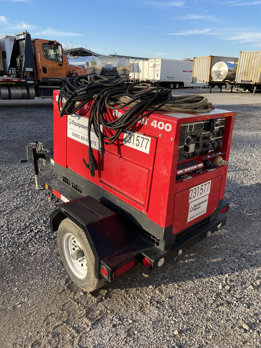 2022 Shindaiwa DGW400MDL Kubota D902 Engine, 23 HP, Dual Op Welder, Wire, Arc, Droop Stick, Tig, and CC Stick Functionality, Simulphase, 3 Phase and 1 Phase Gen Output, Single Axle NB Trlr, Slr Trckl Chrg 12V 12W, Fire Ext