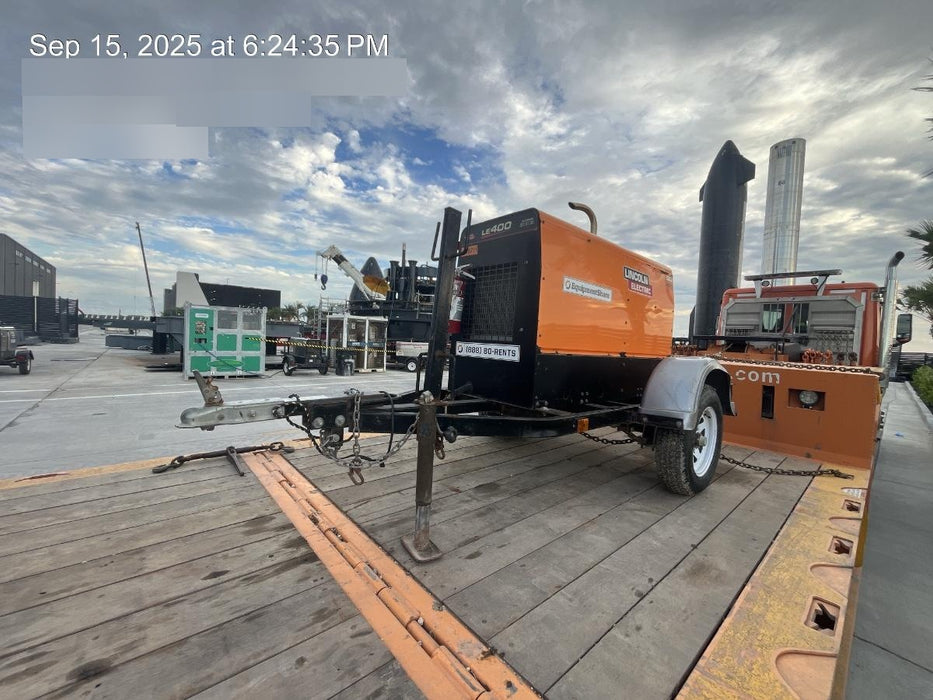 2022 Lincoln Electric LE400 Kubota V1505, Trlr, Cable Rack, Light Kit, ES Decals, T3