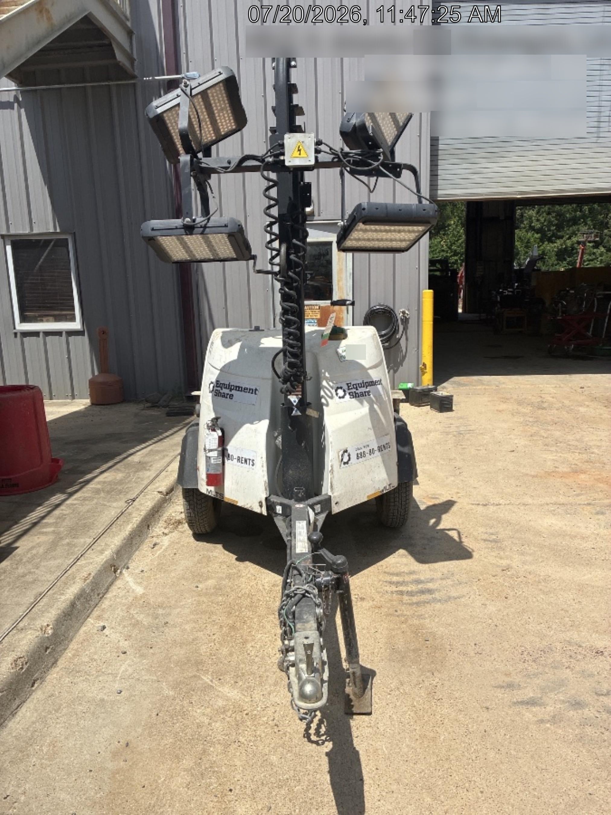2023 Generac MLT2 Diesel, Flex Switch 120V Input, Powerzone Controller, 
(4) 320W LED Lights, 4kW Generator, 39.9 Gal Fuel Tank, 2" Ball, T3