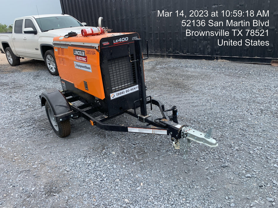 2022 Lincoln Electric LE400 Kubota V1505, Trlr, Cable Rack, Light Kit, ES Decals, T3