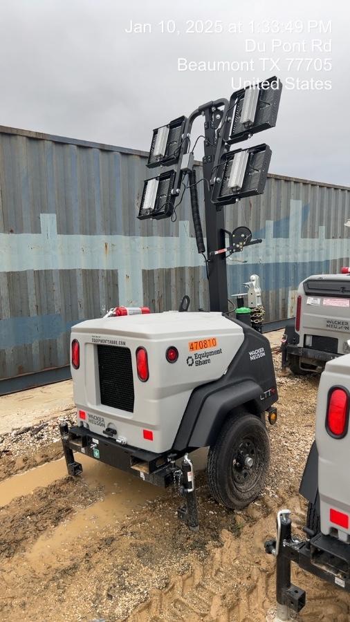 2024 Wacker Neuson LTT4 Diesel, Kohler KDW702, Deep Sea Controller, Auto Start, LED 320W, Bypass Outlet, T3