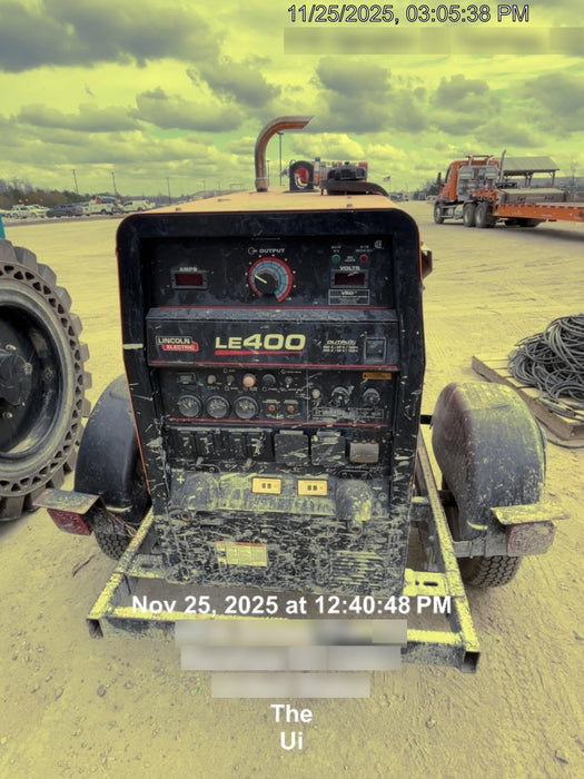 2022 Lincoln Electric LE400 Kubota V1505, Trlr, Cable Rack, Light Kit, ES Decals, T3