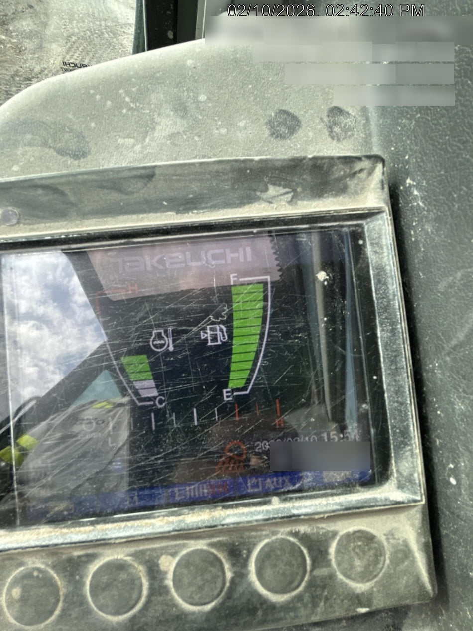 2019 Takeuchi TB290 Cab/Heat/AC Rubber tracks, Dozer blade, Travel alarm, Auxiliary hydraulics w/Manual QC, Hydraulic thumb, 18", 24", and 36" Buckets