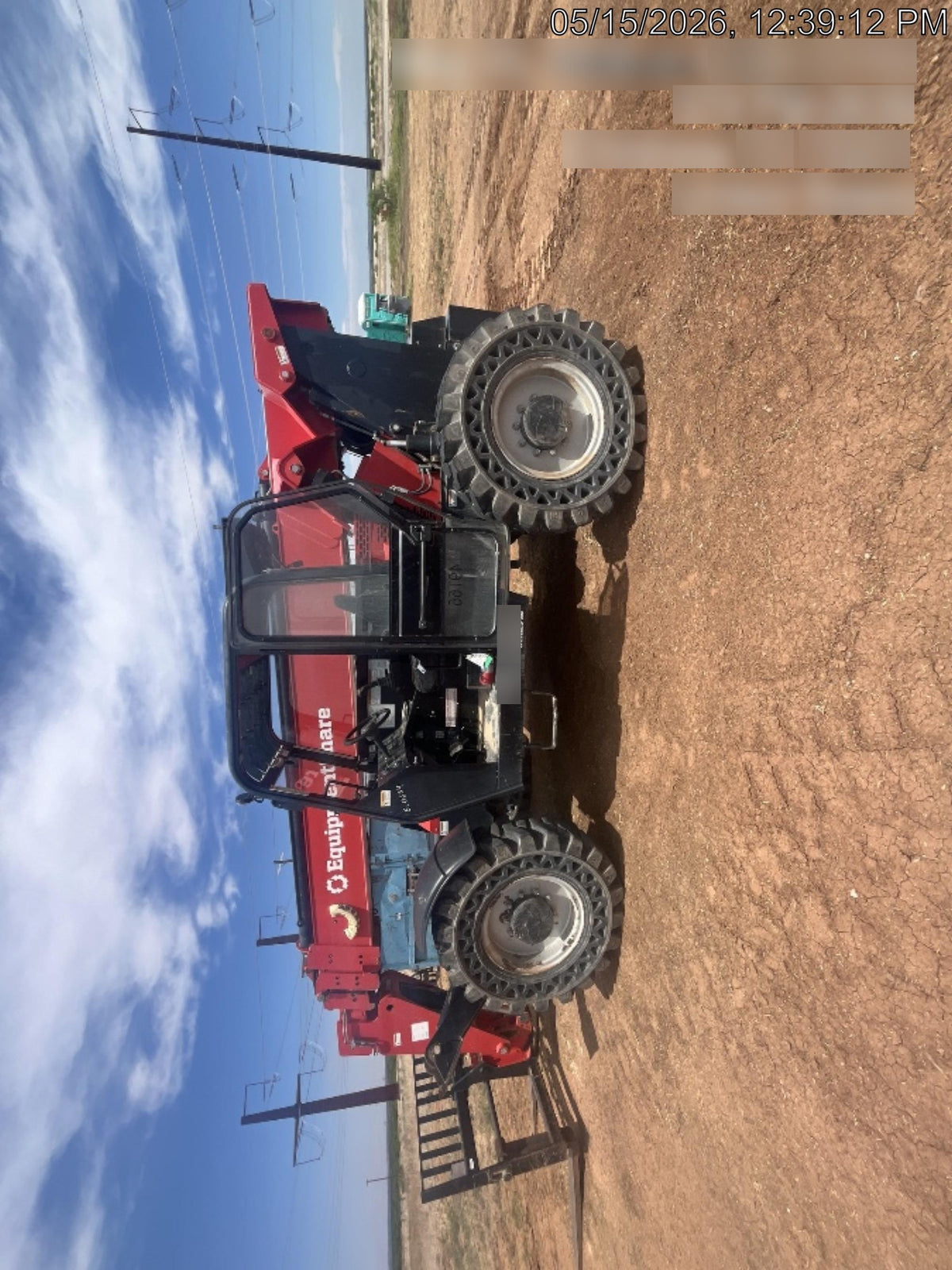 2020 Manitou MTA10055 Cab/Heat/Air, 120 HP, Solid Tires, Work Lights, Lift Hook, Auxiliary Hydraulics w/66" Carriage and 60" Forks