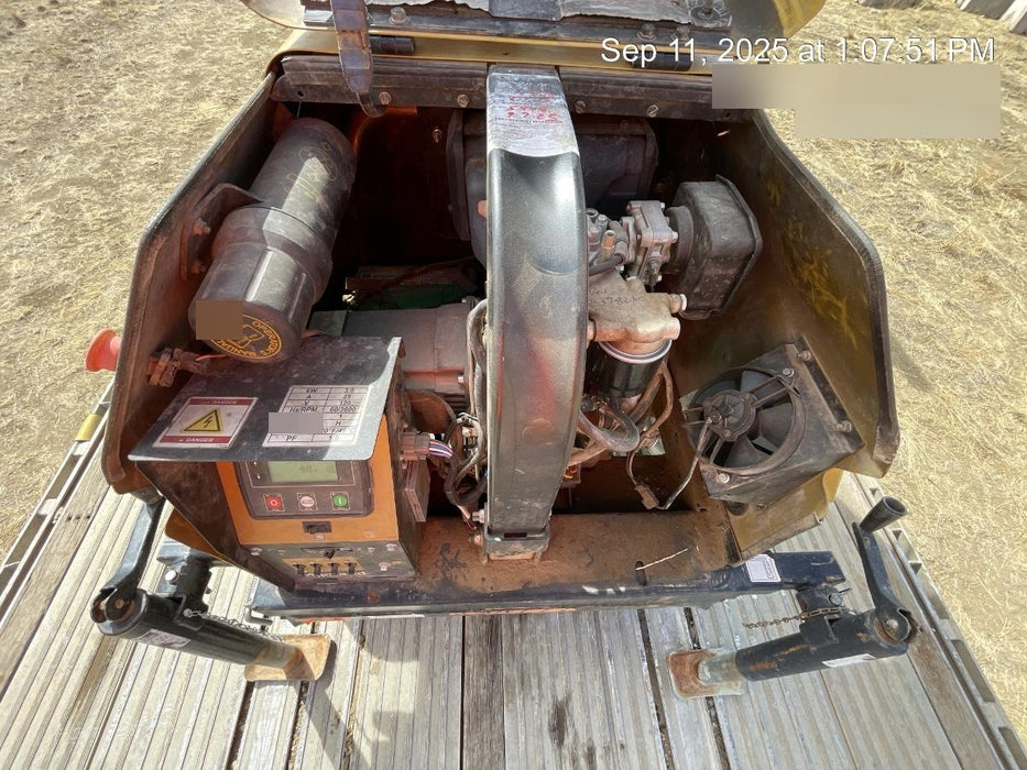 2022 Allmand NLV3GR (4) LED Light Fixture 350W, 23' Vertical Mast, 3kW Prime, Towable, ES Decals, T3