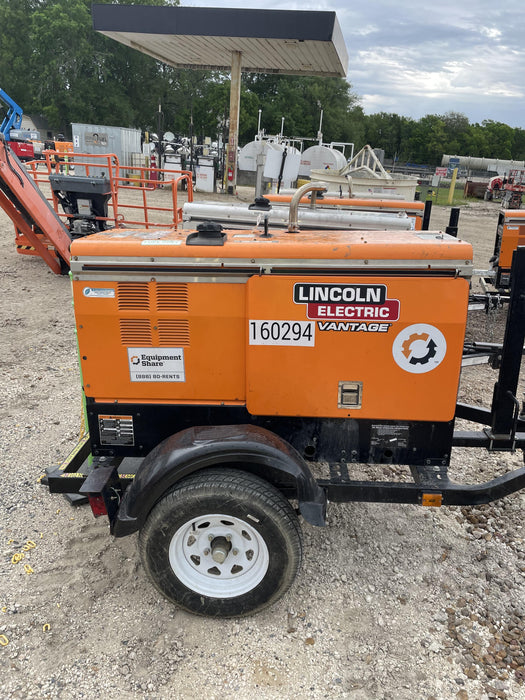 2021 Lincoln Electric Vantage 322 Vantage 322 Ready Pak 3 w/ Decals, ORANGE (includes trailer, cable rack, fender light kit) NO Telematics