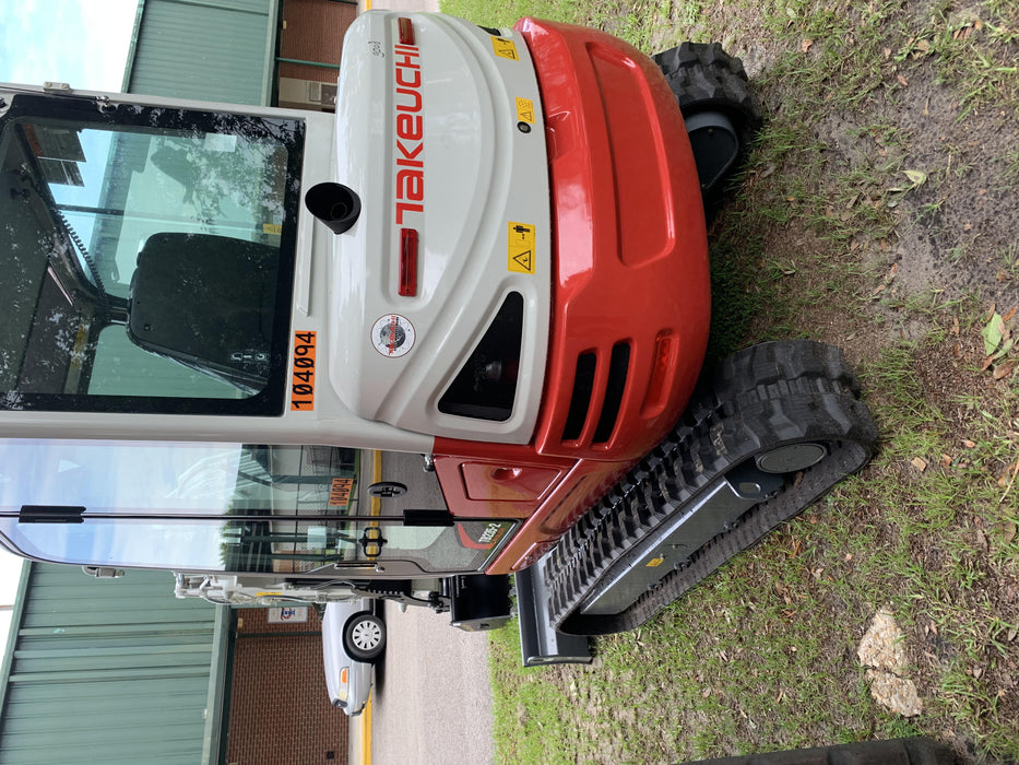 2020 Takeuchi TB235-2CR Cab/Heat/Air, Rubber Tracks, Manual TAG QC