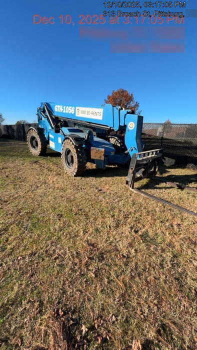 2019 Genie GTH-1056 Cab/Heat/AC, Solid RT Tires, LED Work Lights, Beacon 60" QA Carriage, 60" Forks