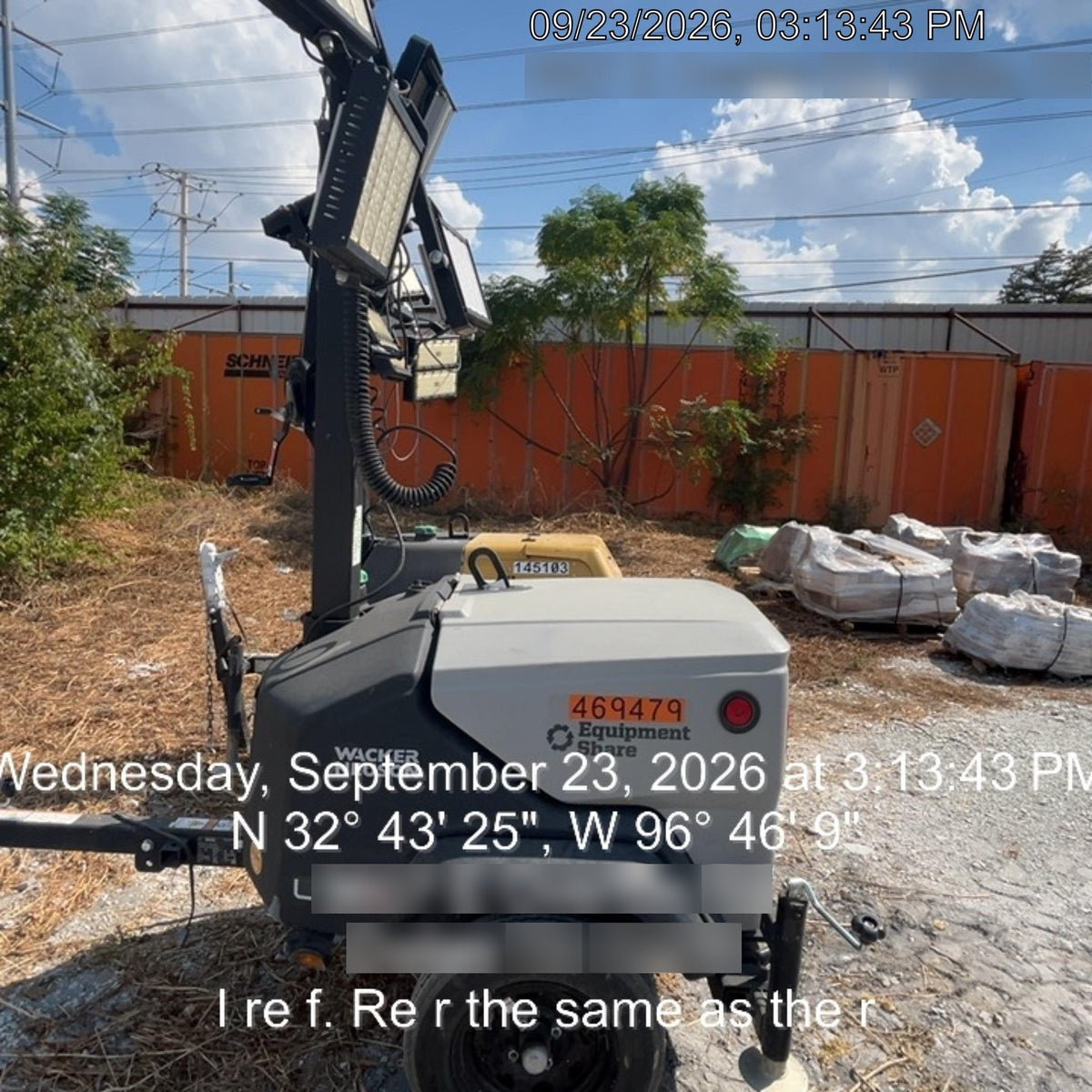 2024 Wacker Neuson LTT4 Diesel, Kohler KDW702, Deep Sea Controller, Auto Start, LED 320W, Bypass Outlet, T3